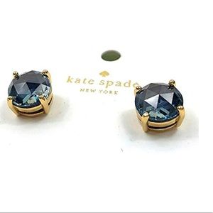 Kate Spade Faceted Blue Stud Earrings